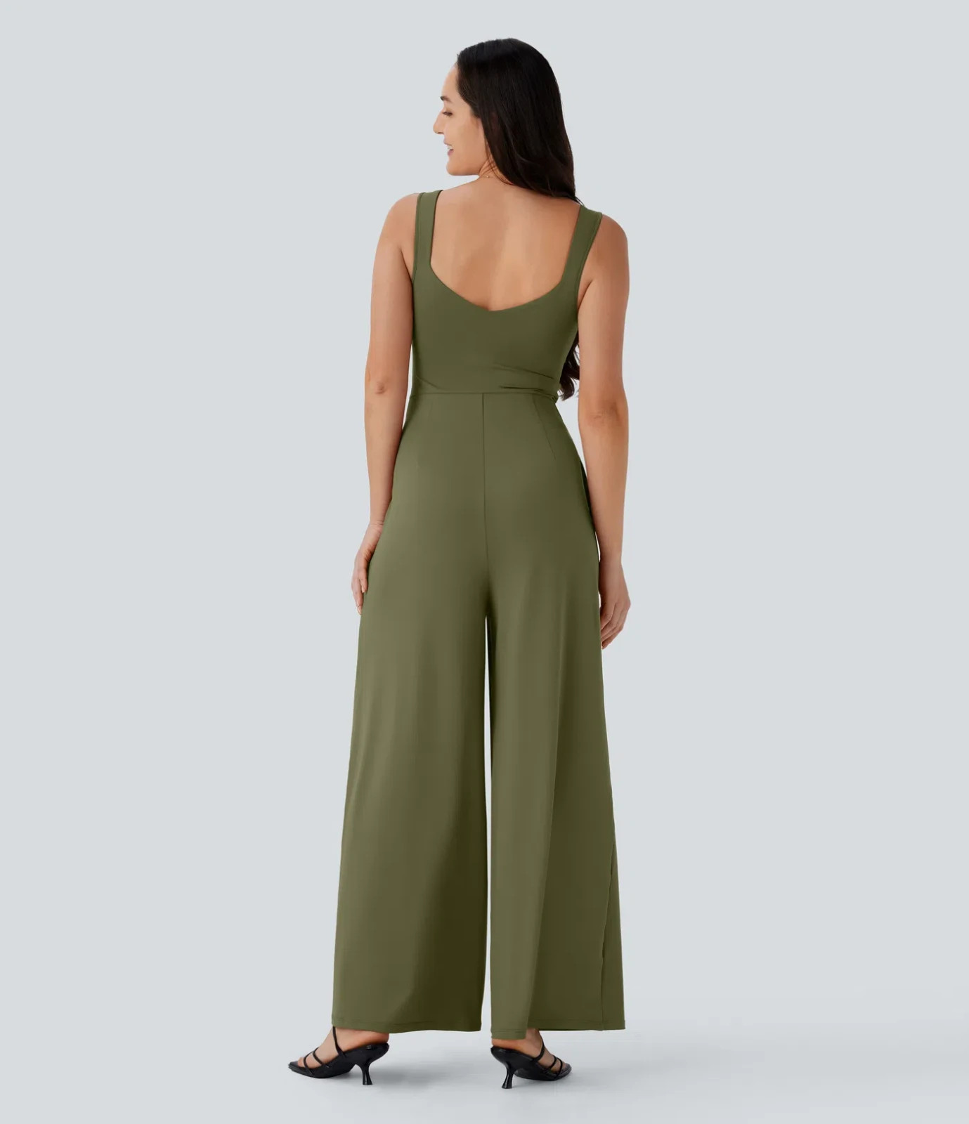NWT – Halara U Back Sleeveless Casual Jumpsuit with Pockets – Small – $50 MSRP