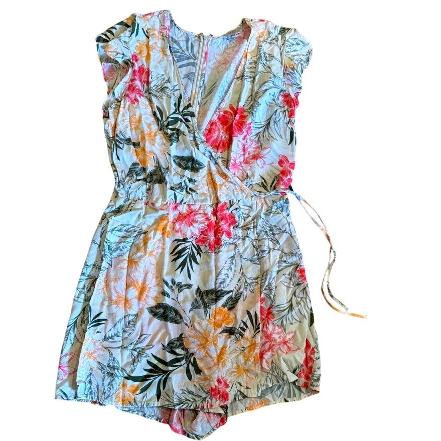 LOFT Outlet Floral Skirt Romper Lightweight Feminine Summer Size 10