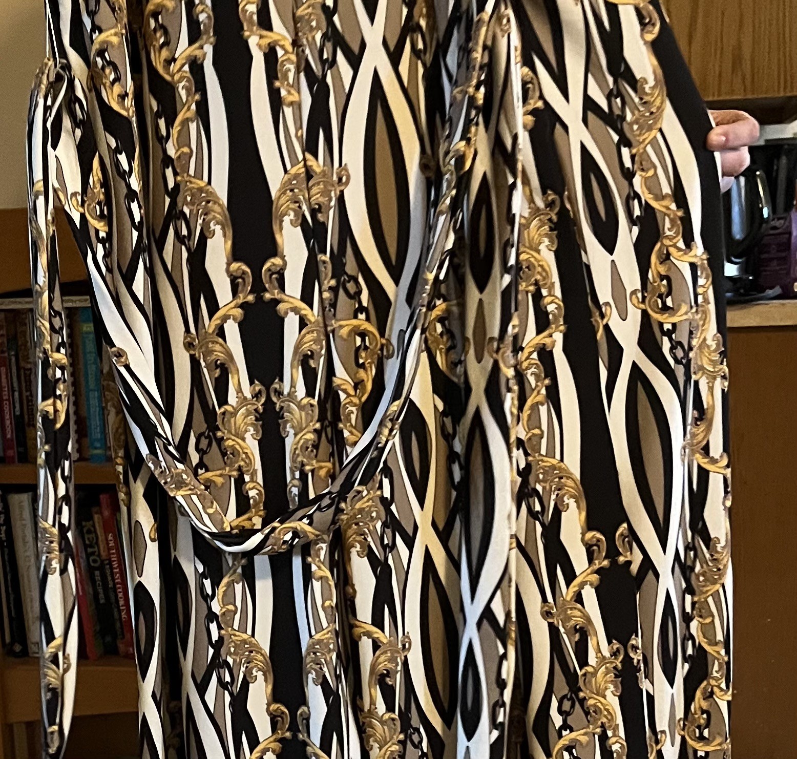 Ashley Stewart Women’s Baroque Print Jumpsuit Wide-Leg plus size 22/24 NWT