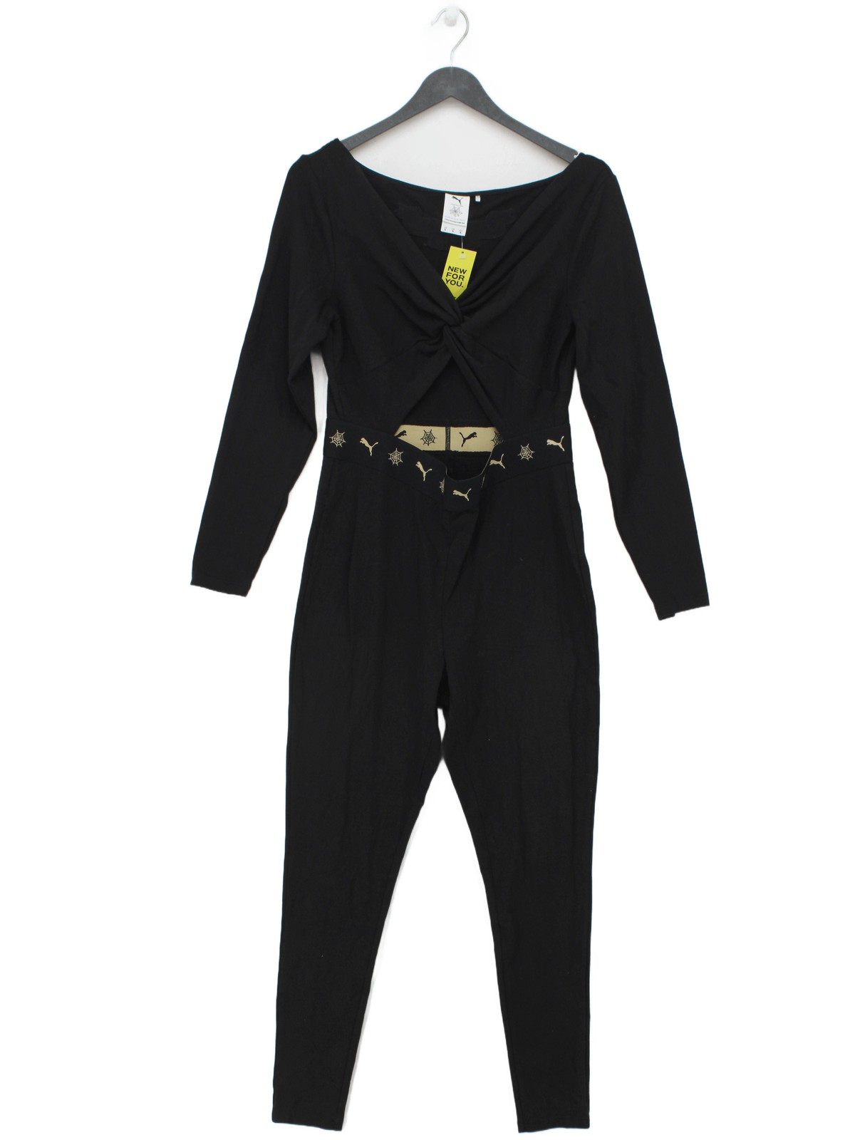 Puma & Charlotte Olympia Women’s Jumpsuit XL Black Cotton with Elastane Jumpsuit