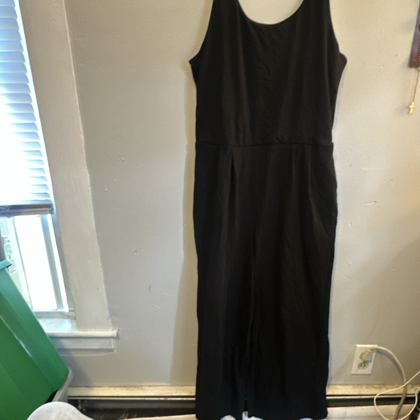 Eileen Fisher Black Solid Sleeveless Jumpsuit wide leg Petite Women’s XS tall