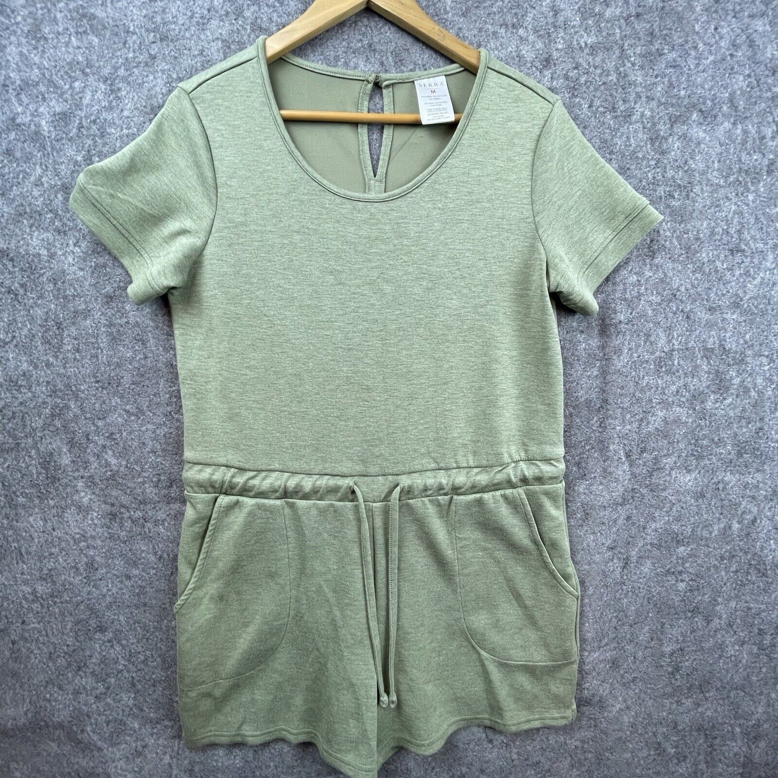 Serra Romper Womens Medium Soft Drawstring Loungewear Modal Breathable Playsuit