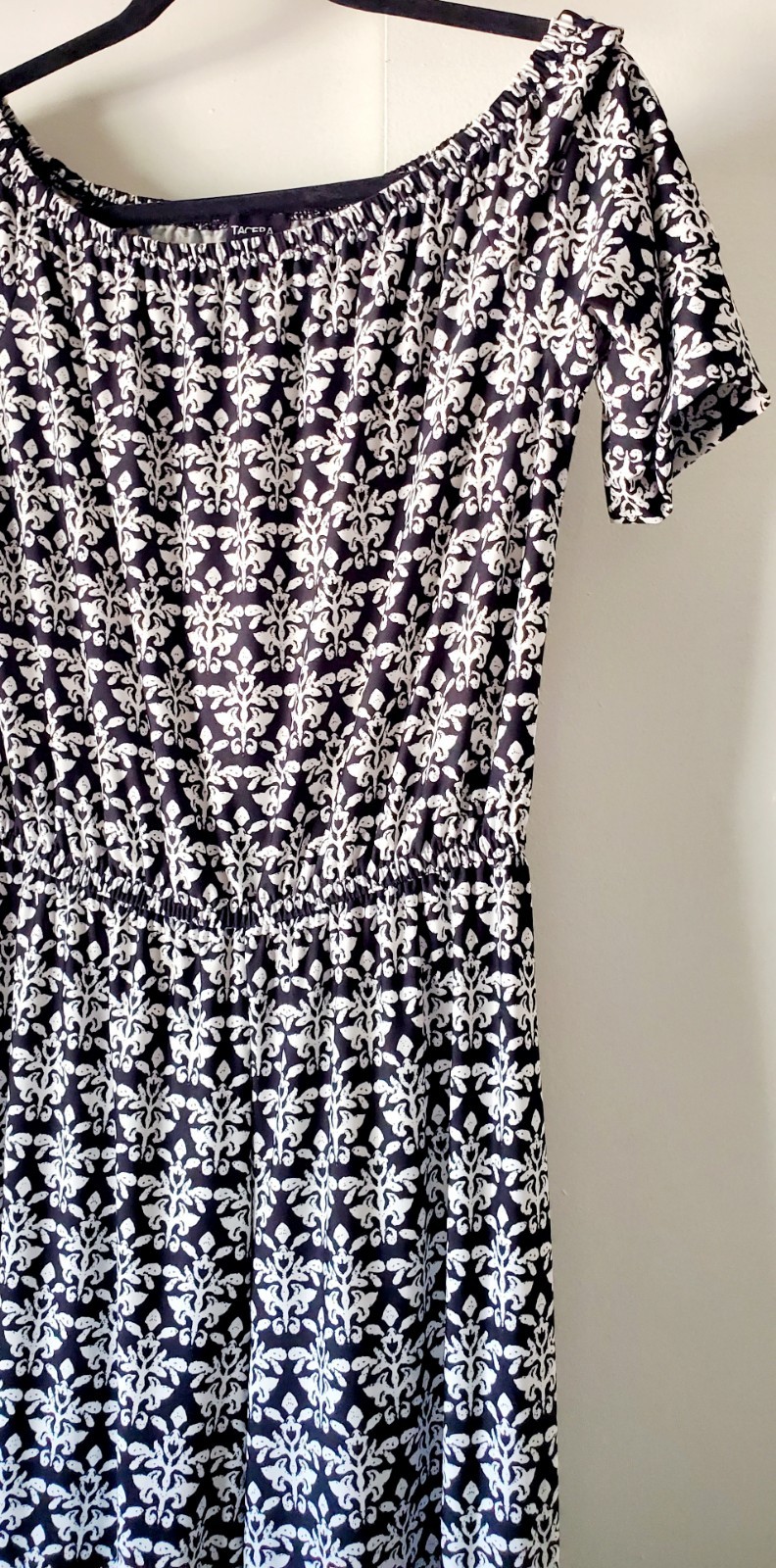TACERA Petite Women Jumpsuit Black & White Medium