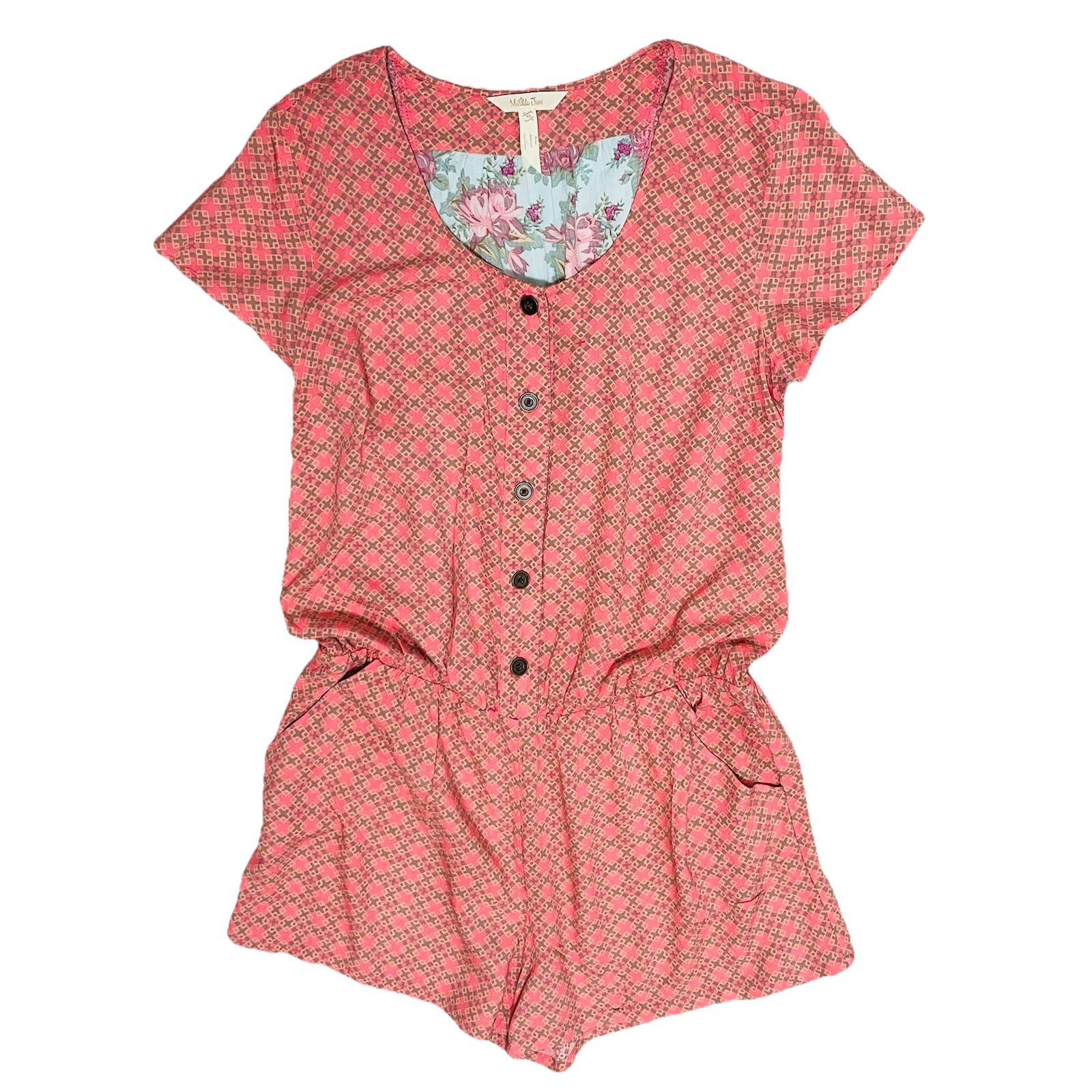 Matilda Jane Romper Happy & Free Solstice Jumpsuit Women’s Sz M Summer Beach