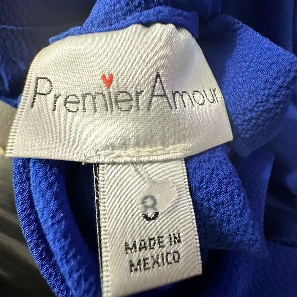 Premier Amour Women’s 2-Piece Royal Blue Jumpsuit 8 Party Guest Cocktail