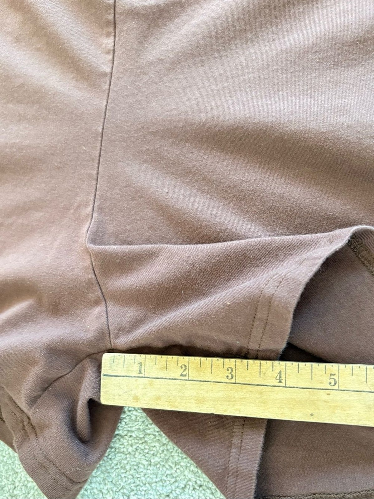 Brown Spaghetti Strap Short Romper Lightweight with Pockets 2XL Cotton Blend