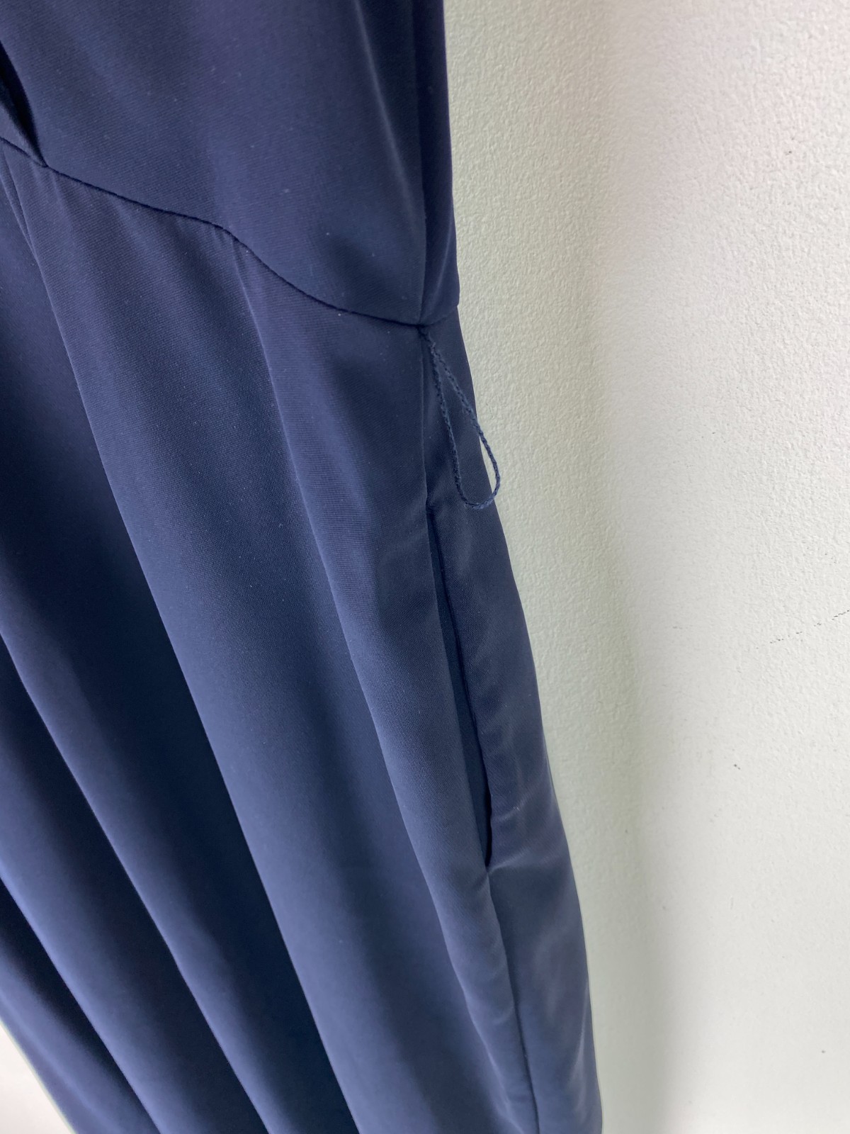 Phase Eight Navy Plain Jumpsuit Short Ruffle Sleeve Straight Leg Style UK 16