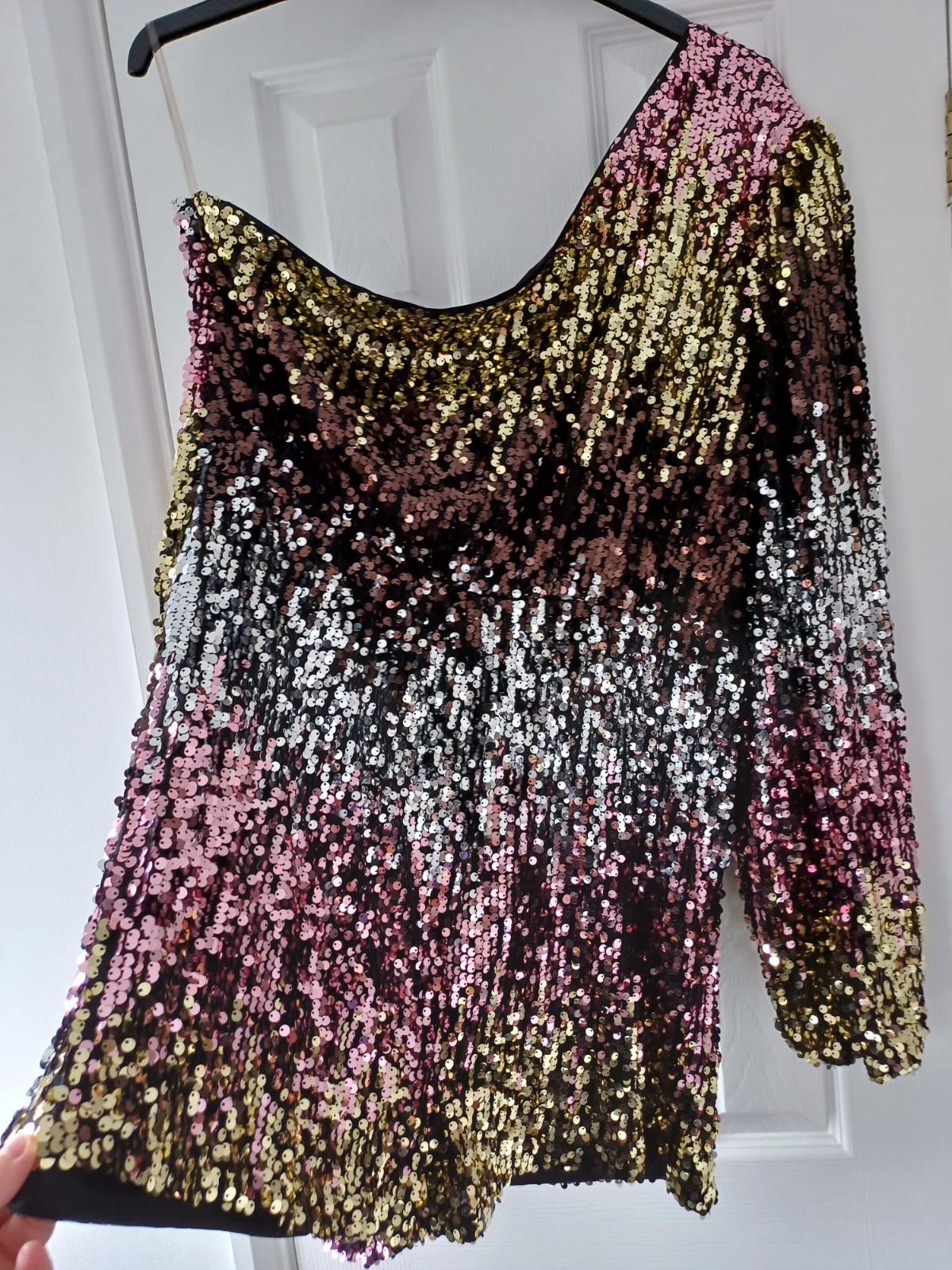 BNWT BOOHOO size 18 20 OMBRE SEQUIN PLAYSUIT SHORTS EVENING PARTY WEAR NEW
