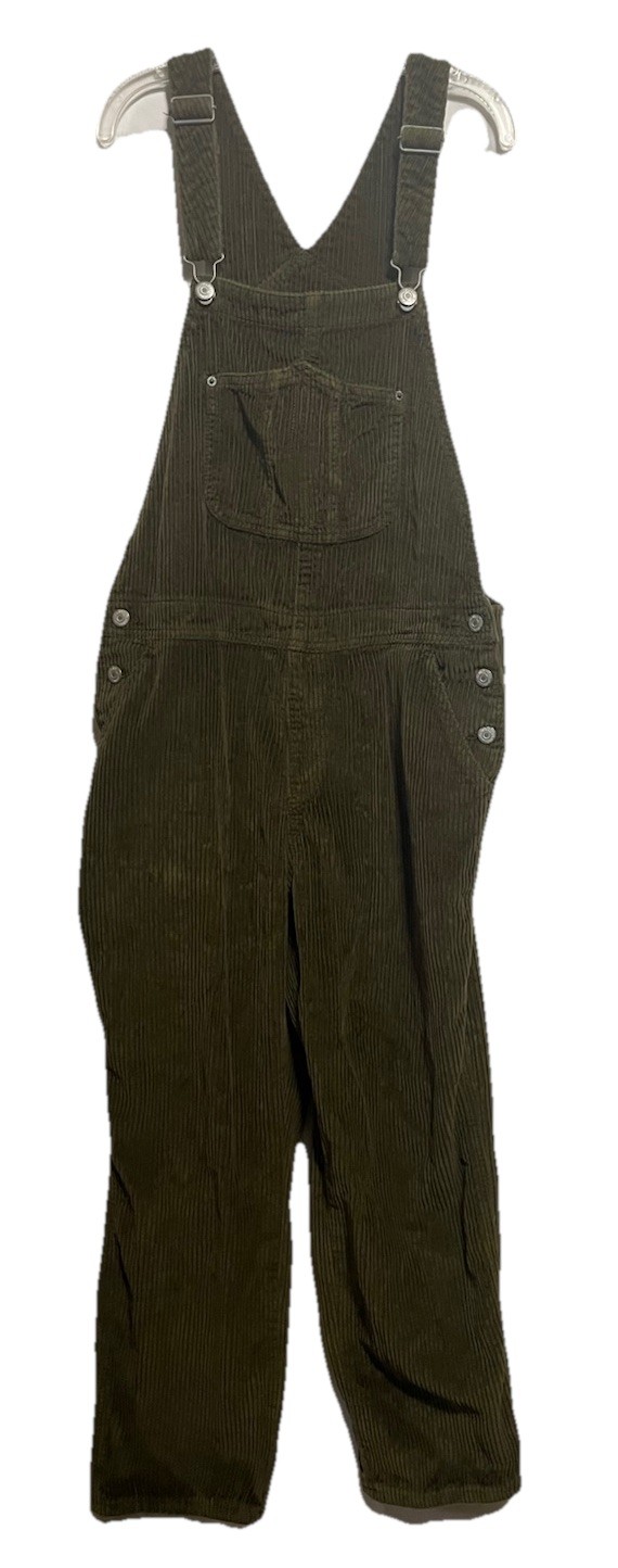 Old navy Straight Button-Fly Corduroy Workwear Bibs Overalls size 10