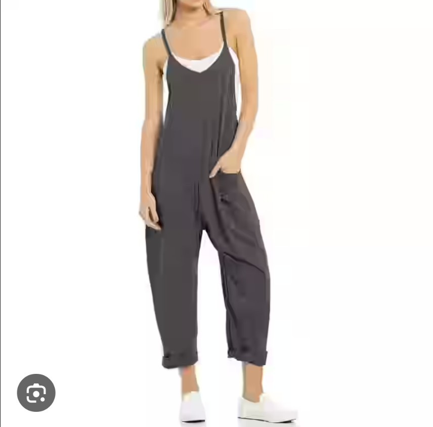 Unbranded Charcoal Gray Hot Shot One Piece Jumpsuit Size M Women’s 3