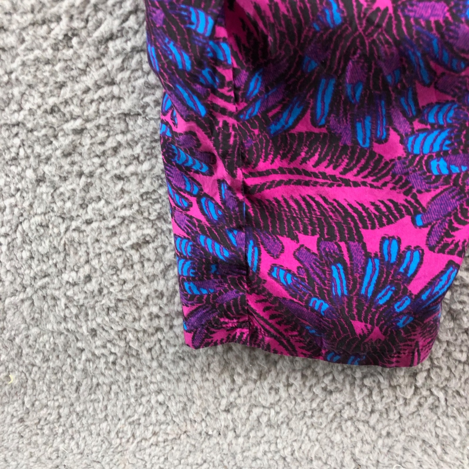 J Crew Jumpsuit Womens 6 Tall Pink Purple Tapered Leg Tropical Beach Resortwear