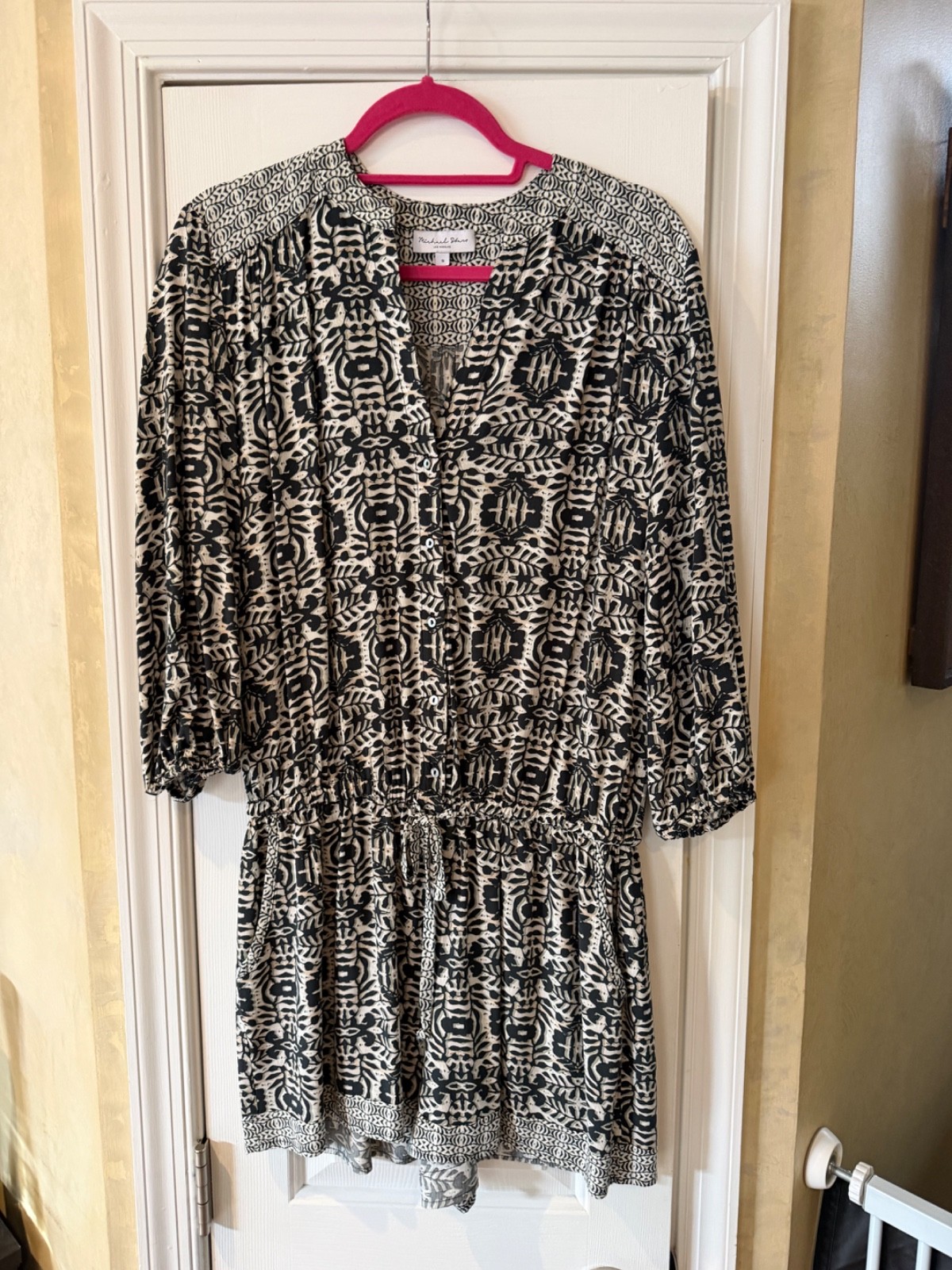 Michael Stars Talula Romper Size Small $178 MSRP Geometric Tribal Print Sz S EUC