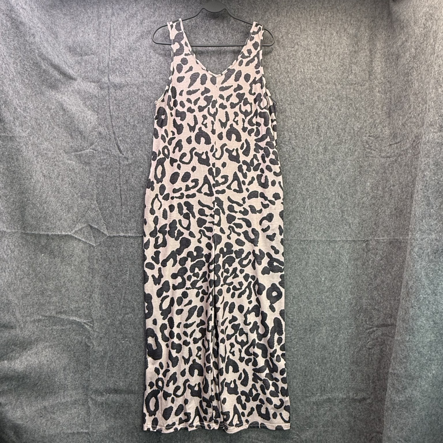 Animal Print Women’s Jumpsuit Medium Polyester Elastane Sleeveless