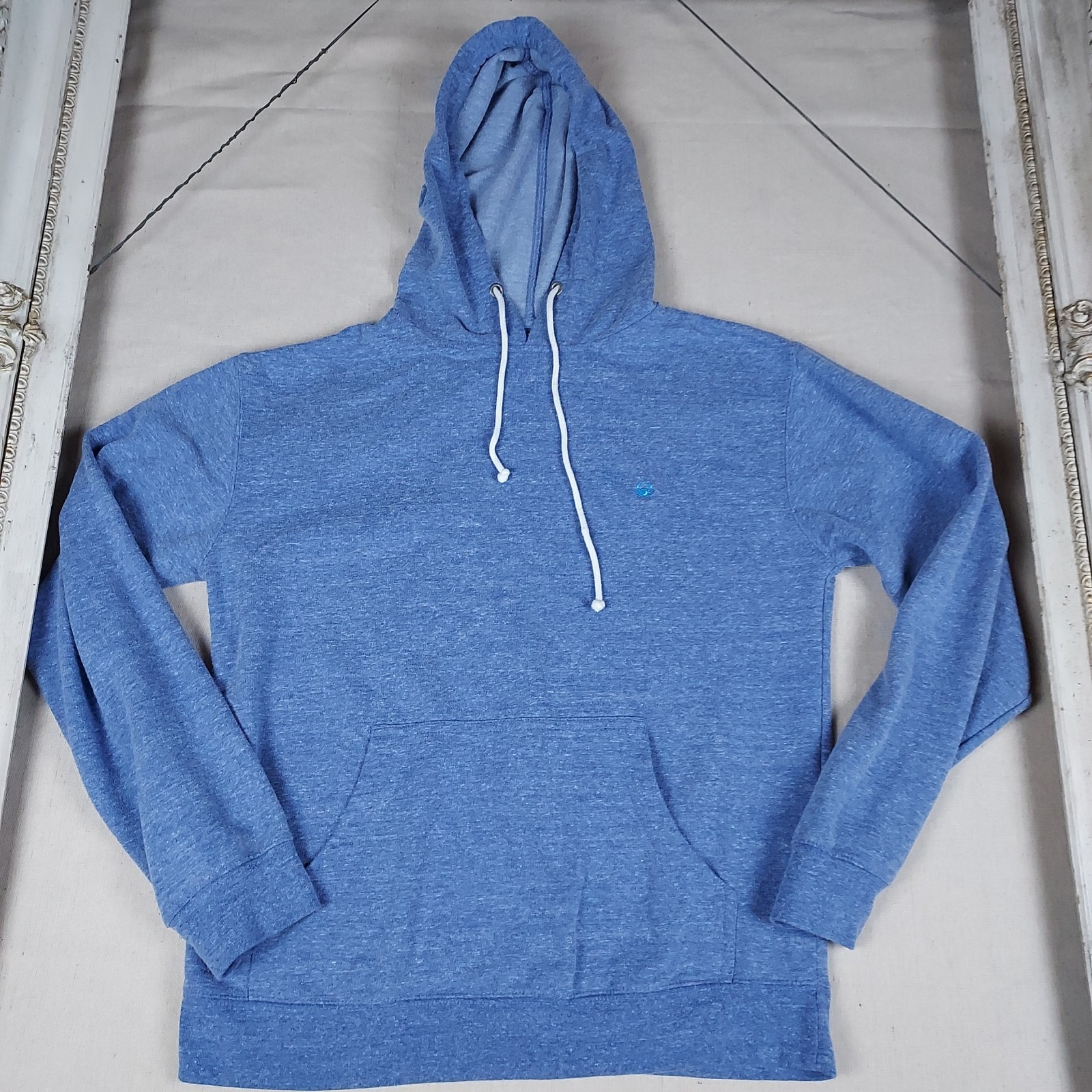 Coastal Blue Heather Pullover Hoodie Crab Logo Women’s Medium Beach Coastal