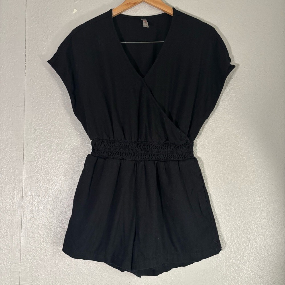 Mono B Short Sleeve Romper Jumpsuit Shorts Size Medium