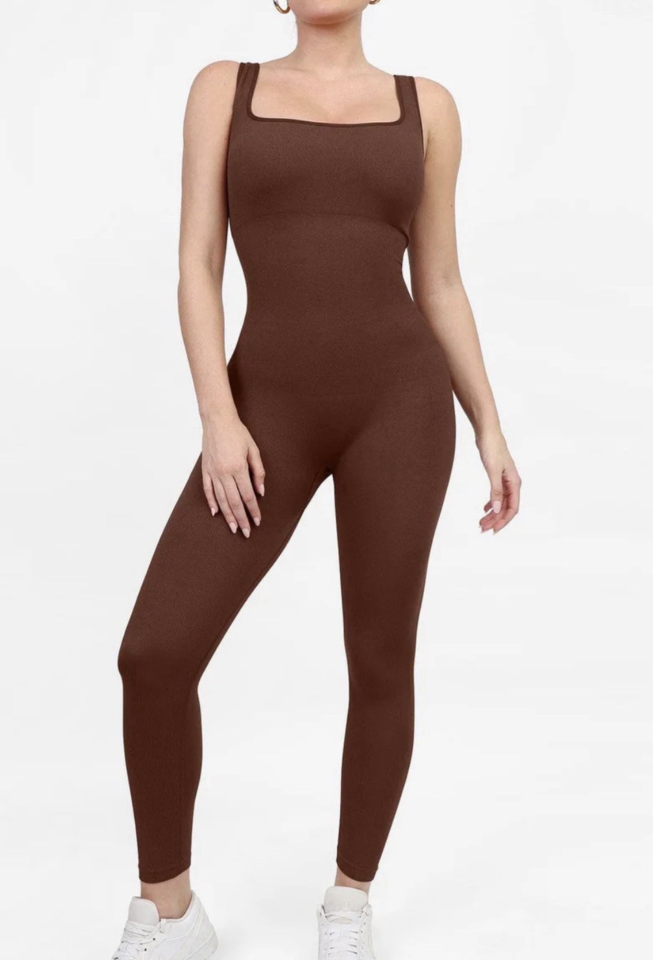 Popilush sleeveless jumpsuit with tummy control , compression all around sz MED