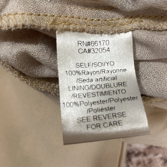 Anthropologie GREYLIN Jumpsuit Lisette Snake Print XS beige vacation casual y2k