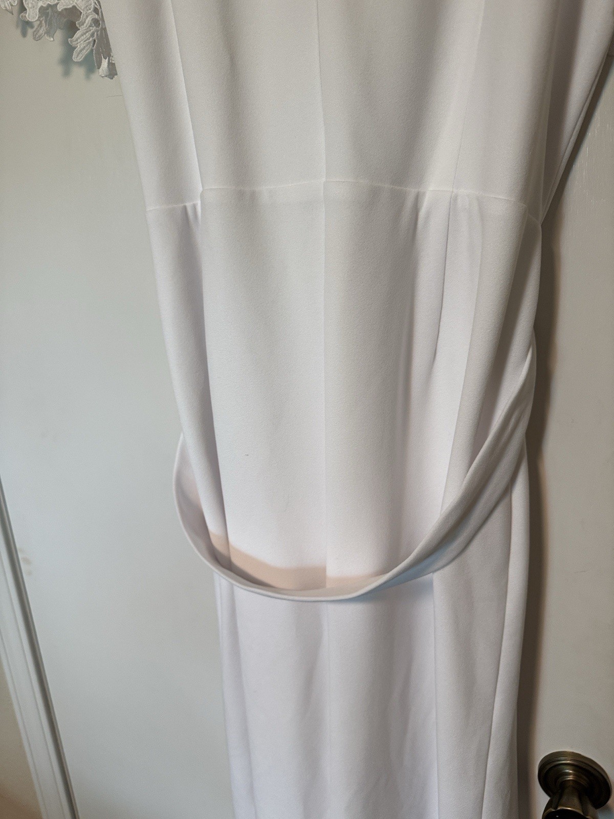 Preston & York Size 18 White Jumpsuit Women’s New with Tags 100% Polyester