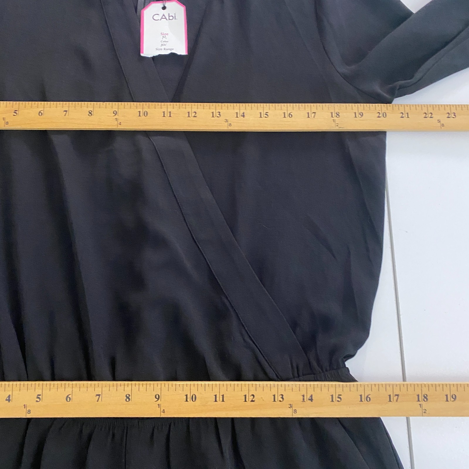 Cabi Limited Edition Casey Jogger Jumpsuit Wrap Size Medium 3/4 Sleeves #3133