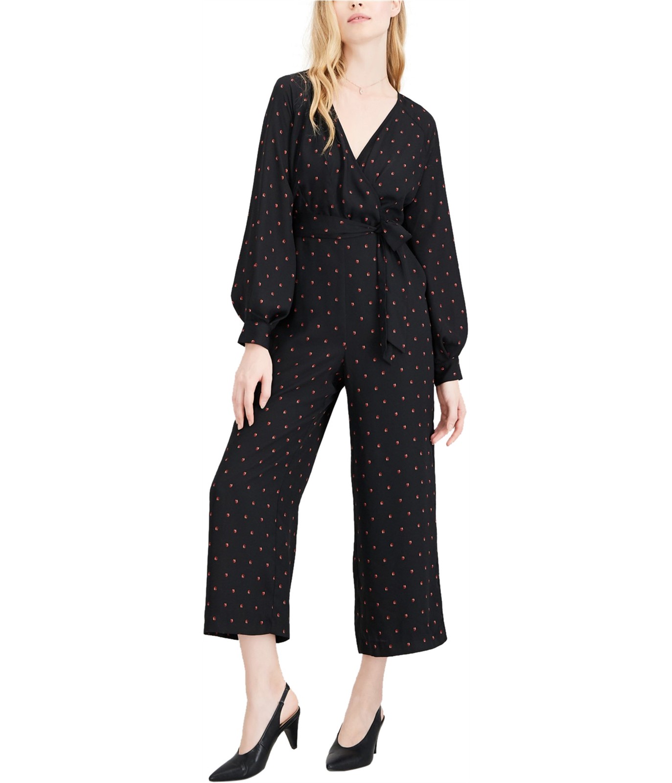 maison Jules Womens Wide Leg Jumpsuit