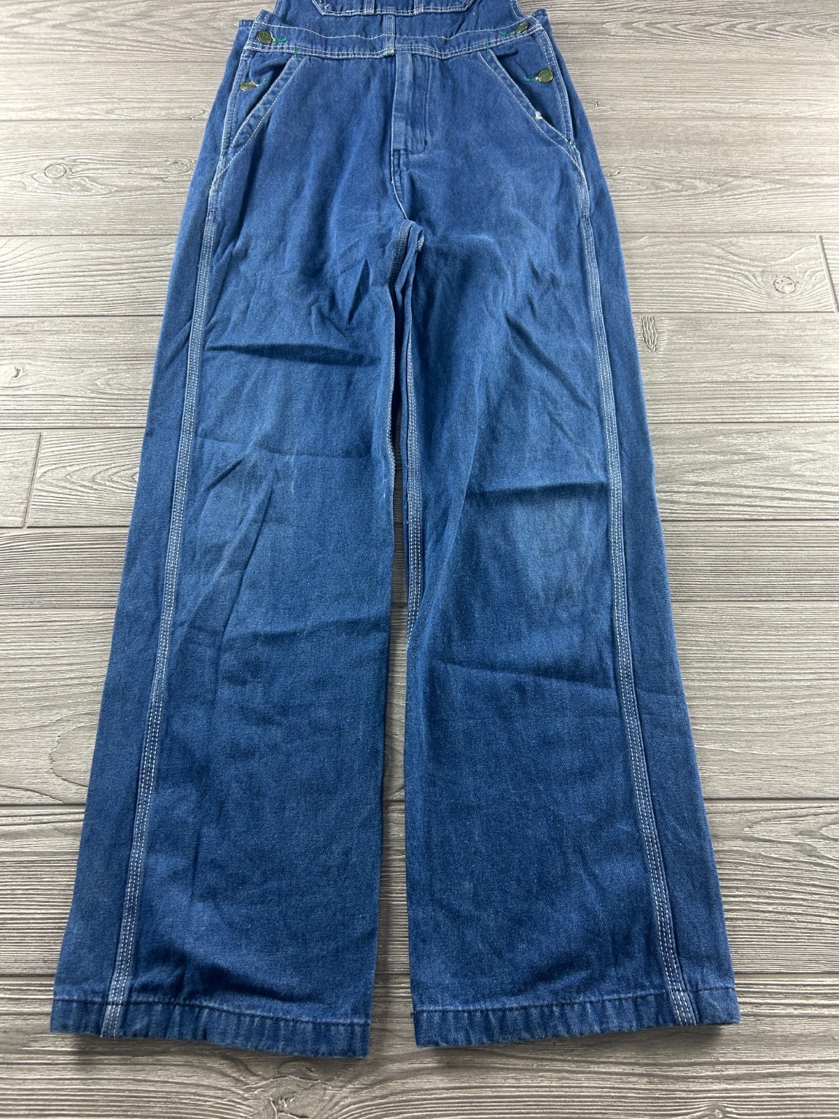 Liberty Denim Overalls Youth 16R Adjustable Straps Pockets Medium Wash Denim