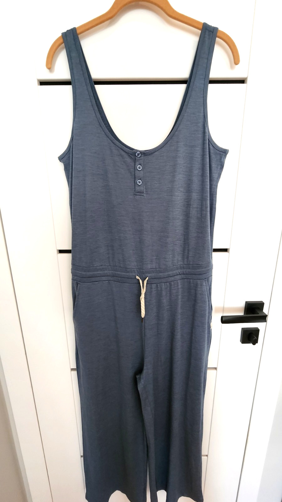 Vuori Women’s Falls Sleeveless Jumpsuit – Blue Light Azure Heather Medium NEW
