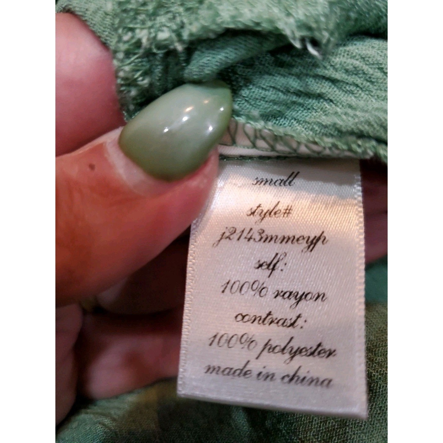 Alya Seafoam Green Embroidered V-Neck Romper Sleeveless Tie-Back Small Pockets