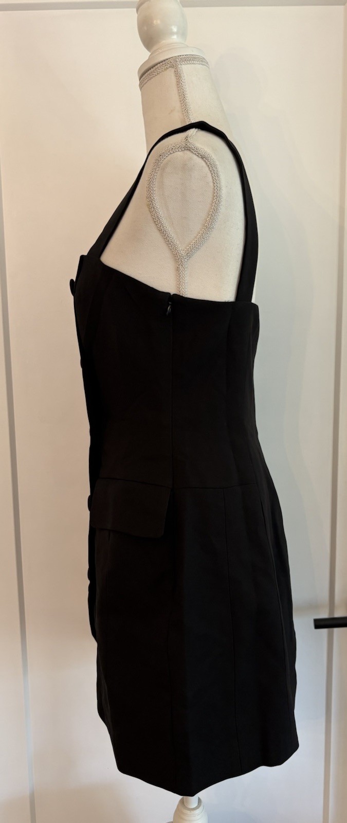 Women’s NWT Anthropologie Hutch Black Button Front Blazer Romper Size 6