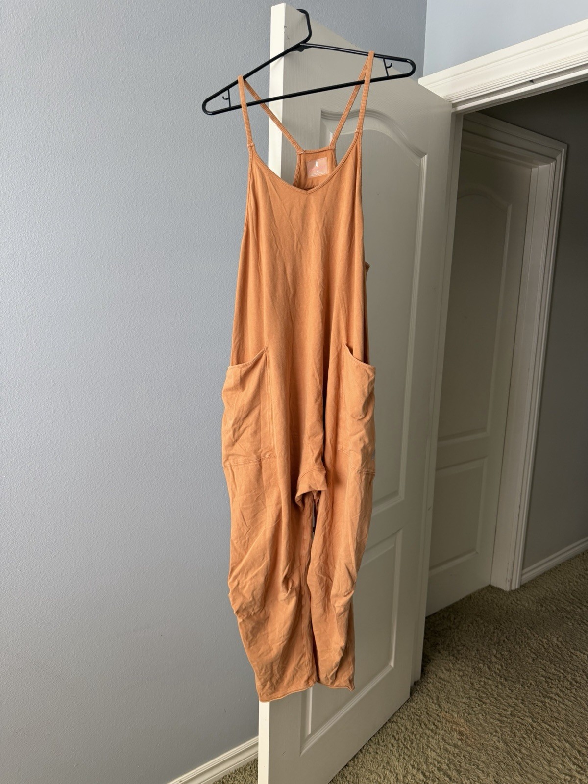 Free People Movement Hot Shot Jumper Overalls Coral XS