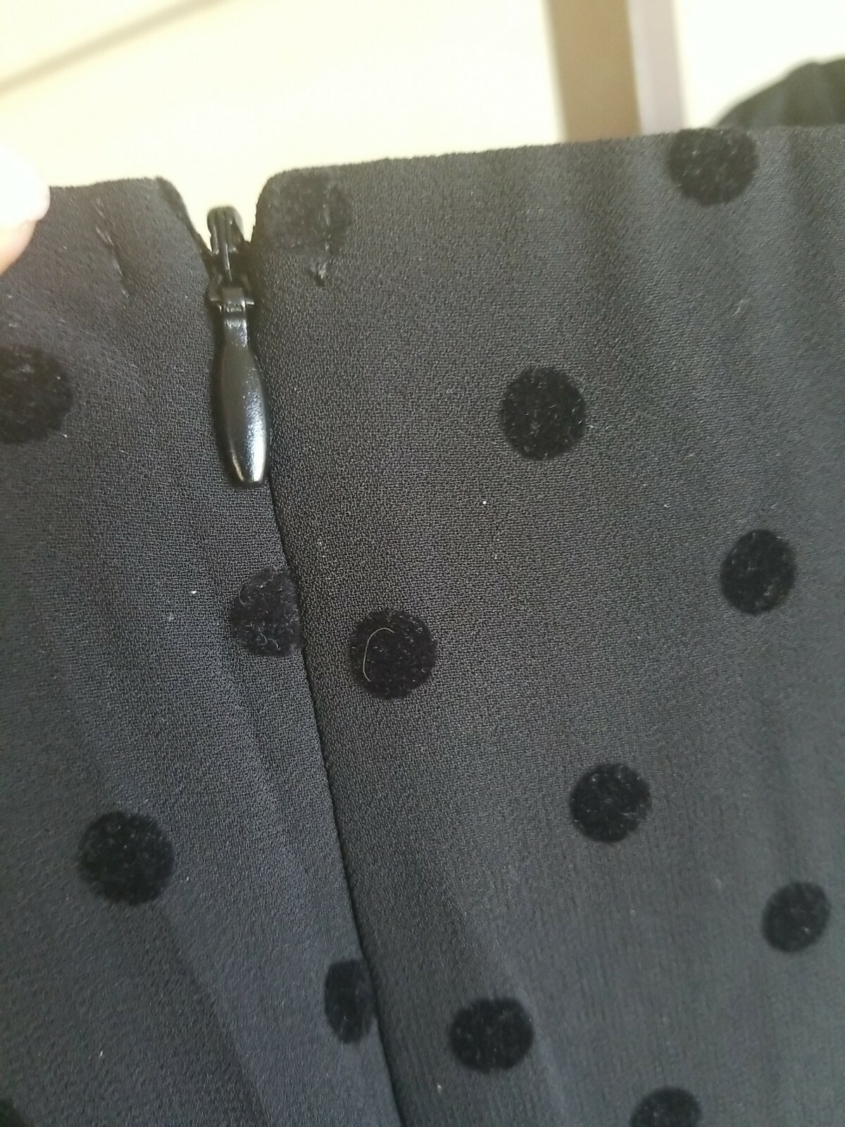 4Sienna Black Stapless Jumpsuit Corset M Chiffon Velvet Dot Wide Leg Belted NWOT
