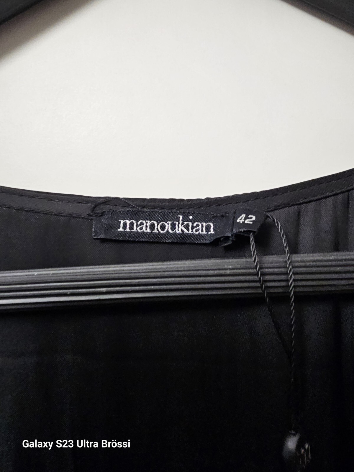 manoukian overalls trouser suit size 42 jumpsuits black new unworn