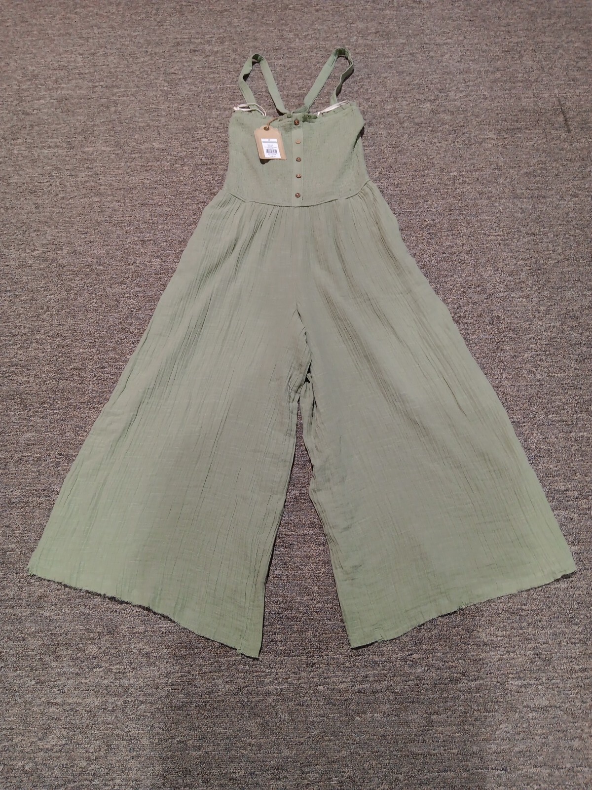 NWT TRUE CRAFT WOMEN’S JUMPSUIT SOUTHERN ROADTRIP 3 OLIVE GREEN NWT $54 MSRP