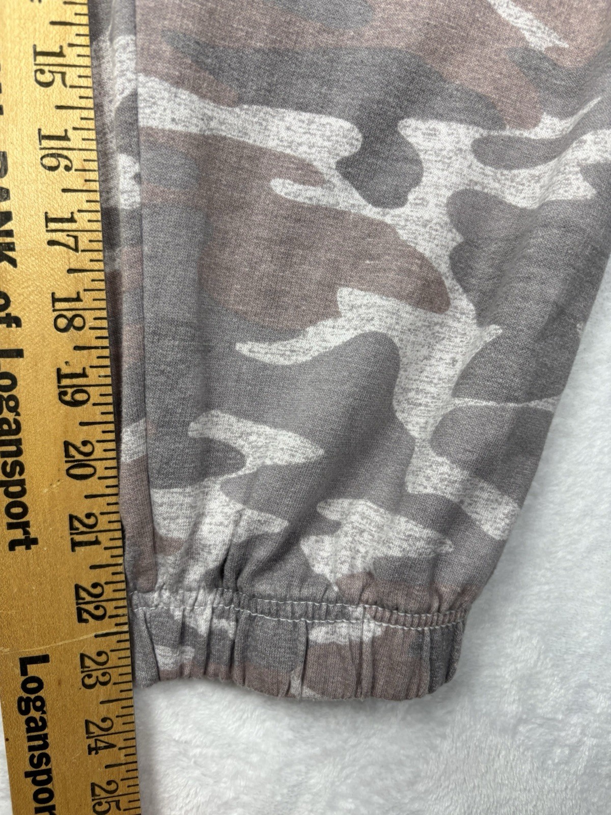Wallflower Neutral Knit Camo Overalls Jumpsuit Woman’s 1X Athleisure Loungewear