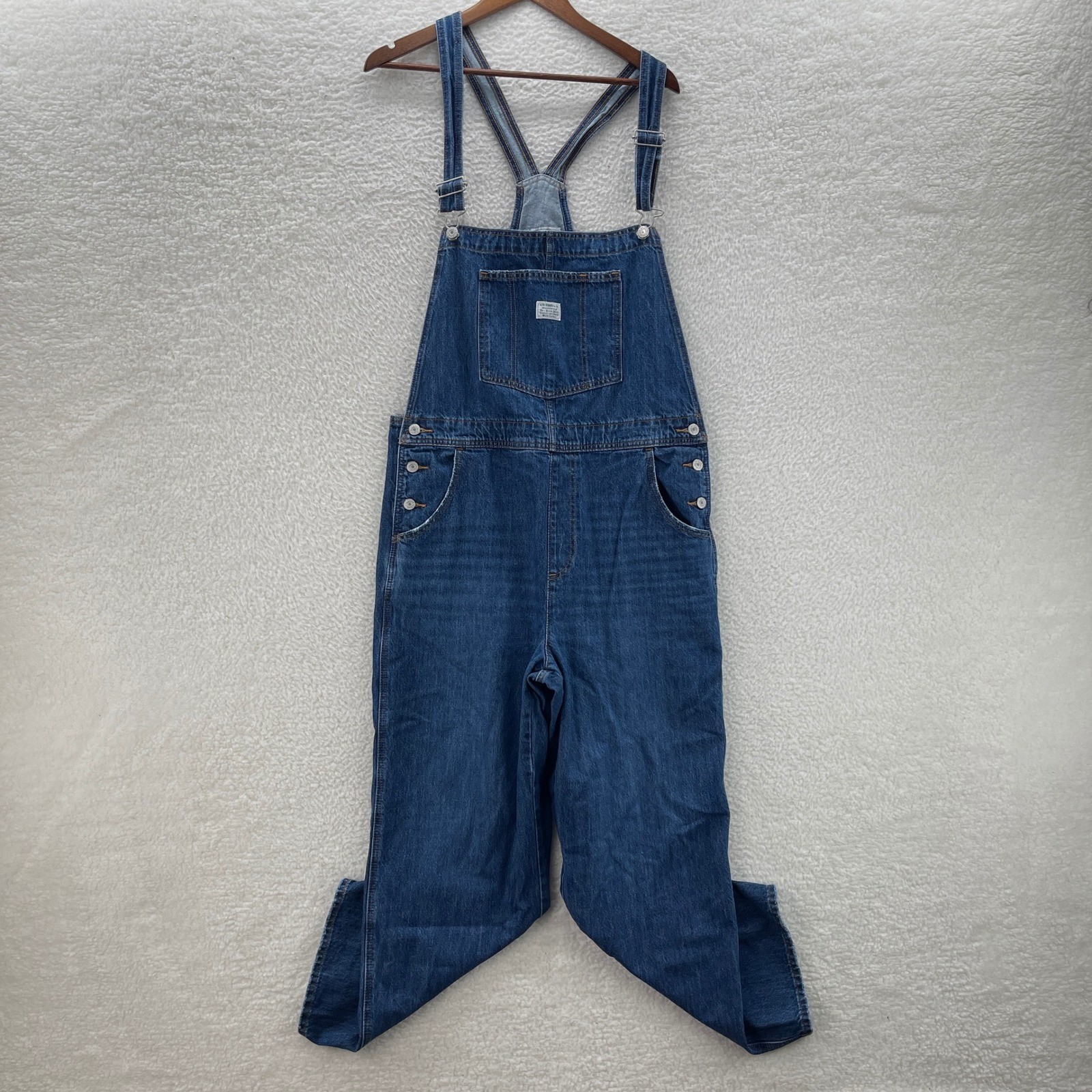 Levis Overalls Womens XL Blue Denim Bibs Workwear Farm Outdoor Western Boho