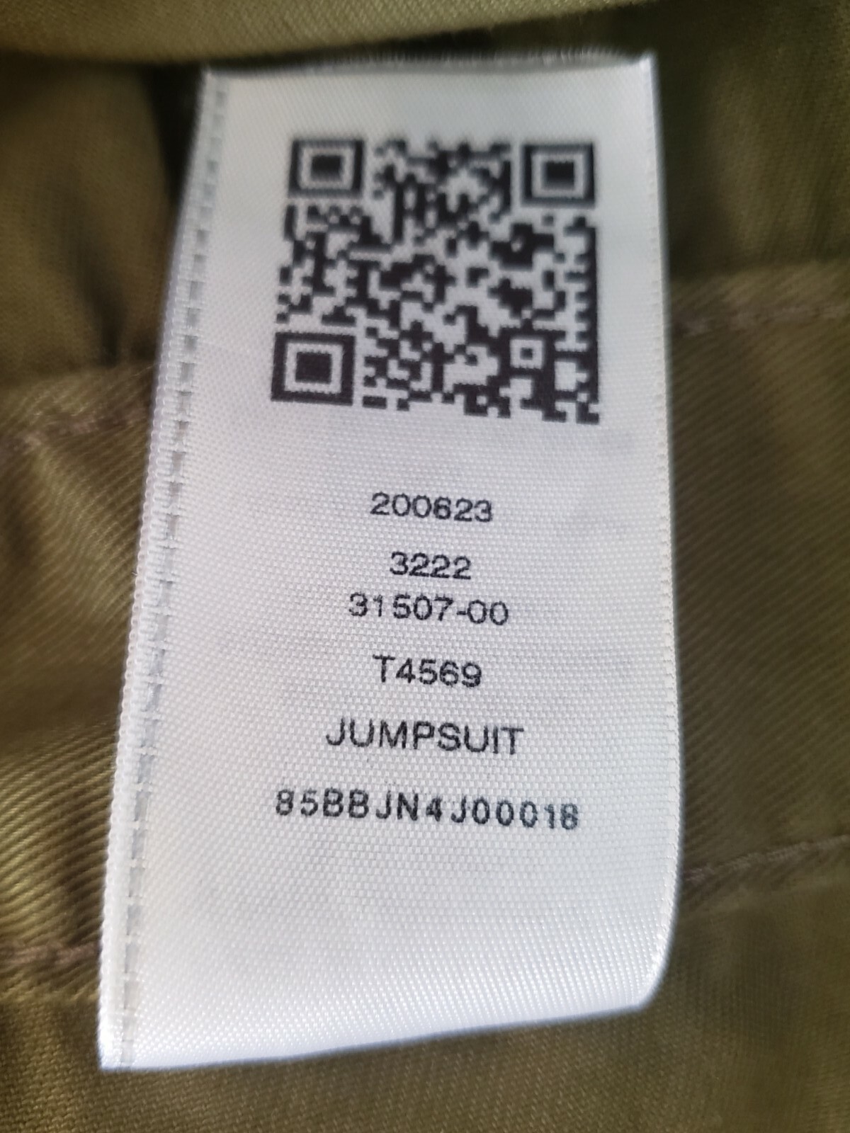 TRUE RELIGION Womens Pants Jumpsuit Sz XL Military Olive Green Utility