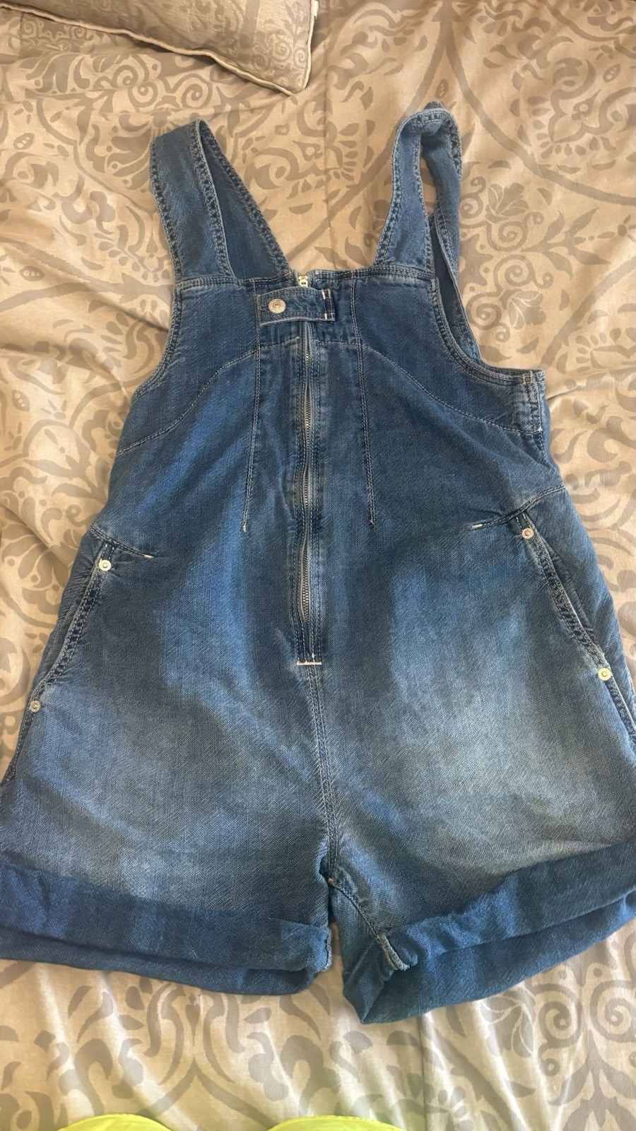 We The Free People Short Overalls Denim Blue Size XS