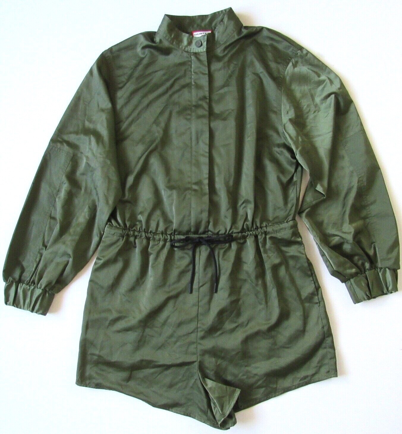 Hunter Romper Shorts for Target Silky Olive Green Long Sleeve Women’s S Small