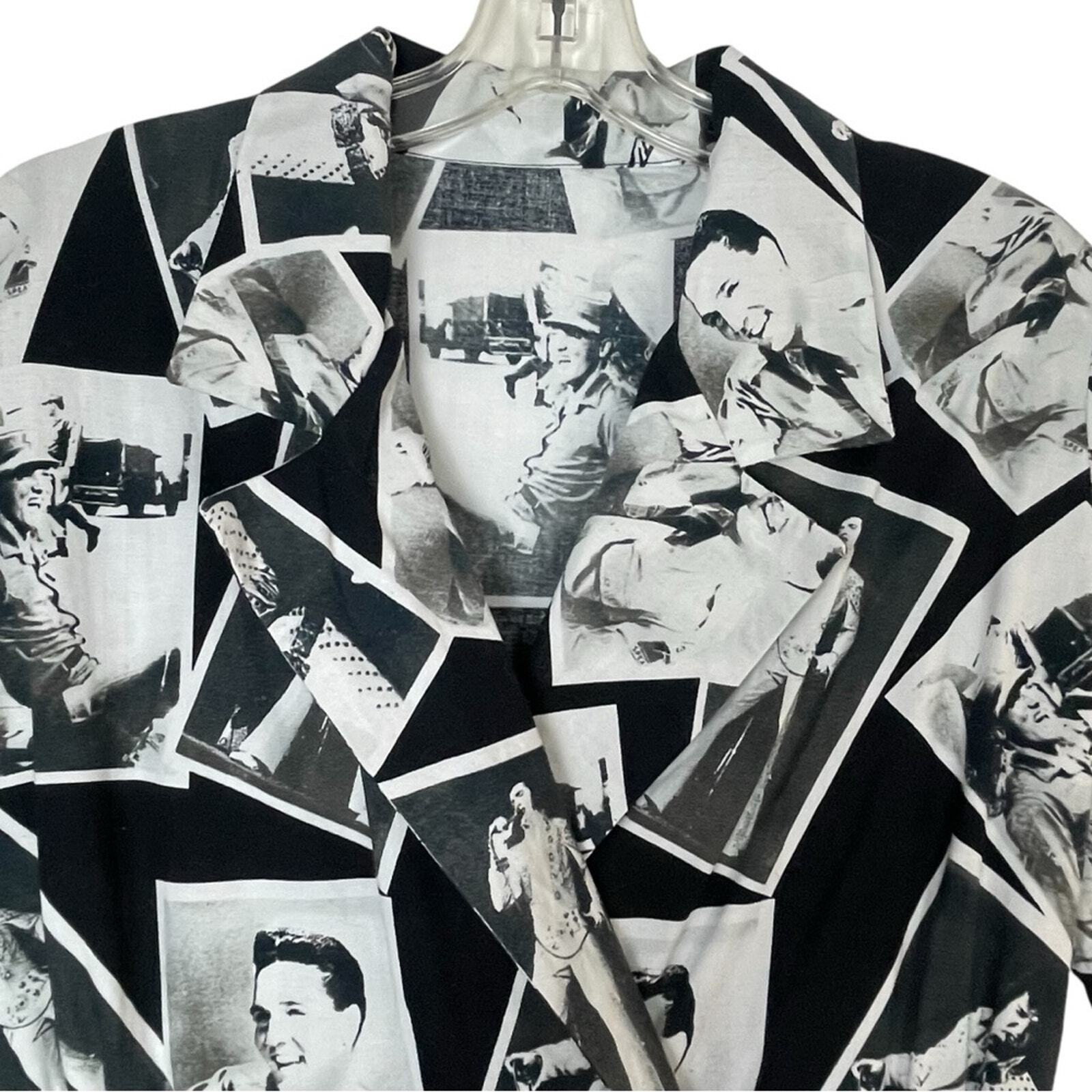 Vintage 80s 90s Retro 50s Pinup Style Cotton Elvis Presley Novelty Print Romper