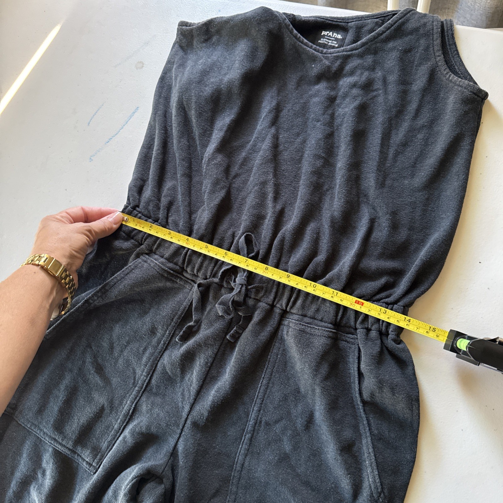 PRANA Black Railay Jumpsuit Hybrid One Piece Relaxed Fit Adventure Outfit Size S