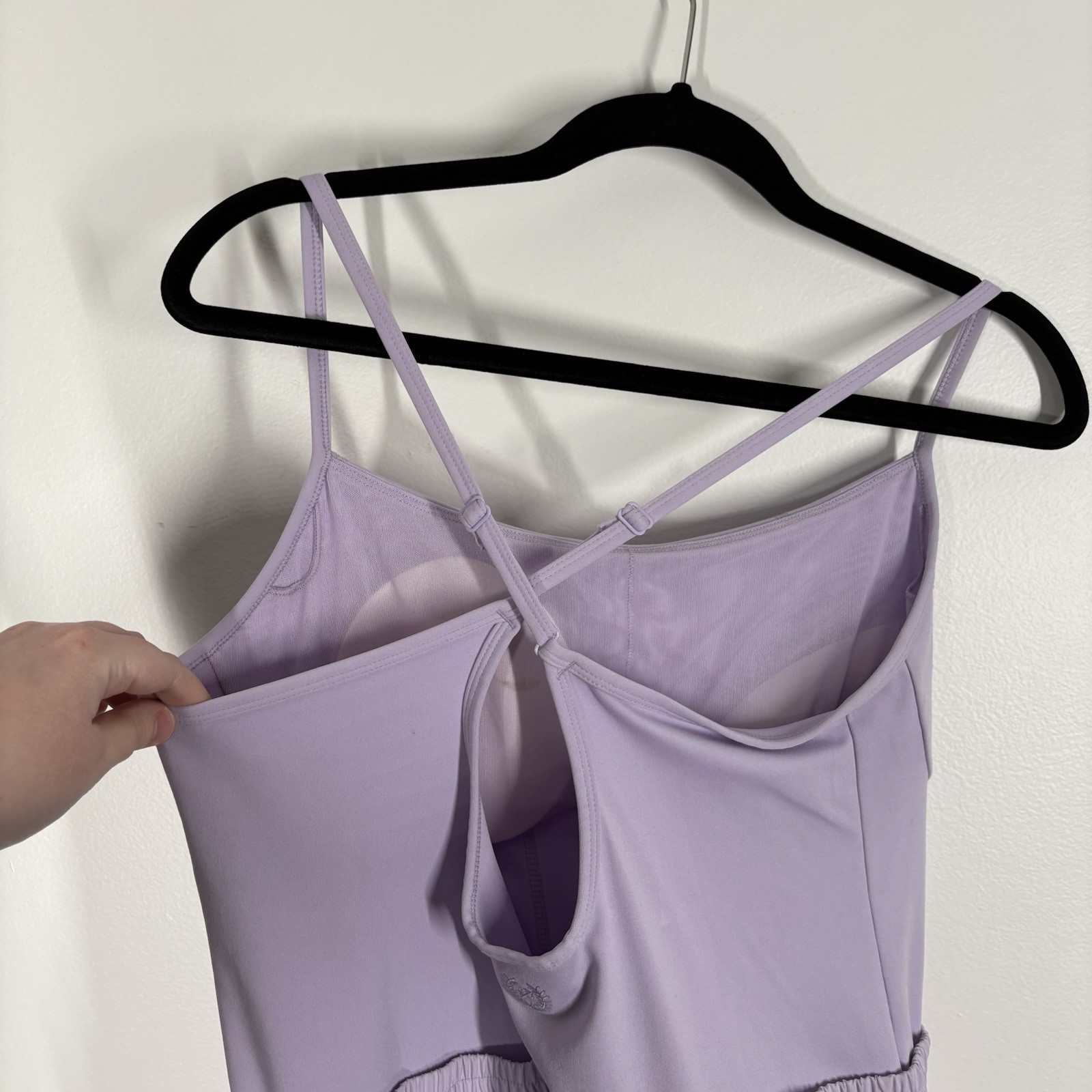 PINK Victorias Secret Women XL Lilac Athleisure Corset Ultimate Runsie Romper