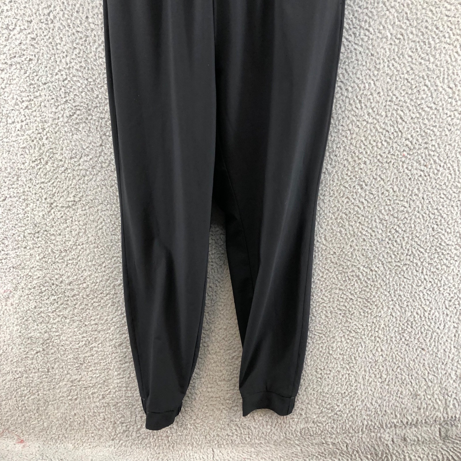 Athleta Jumpsuit Womens 6 Black Sleeveless Tapered Leg Elastic Waist Activewear