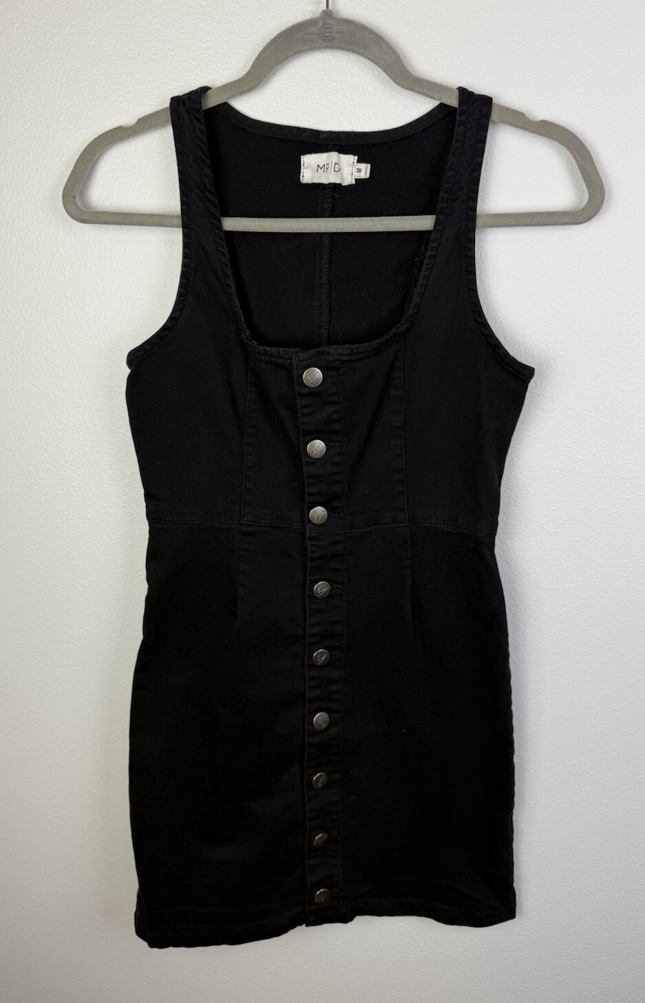 Urban outfitters MP/D Denim Button Front Jumper Black Sz Med