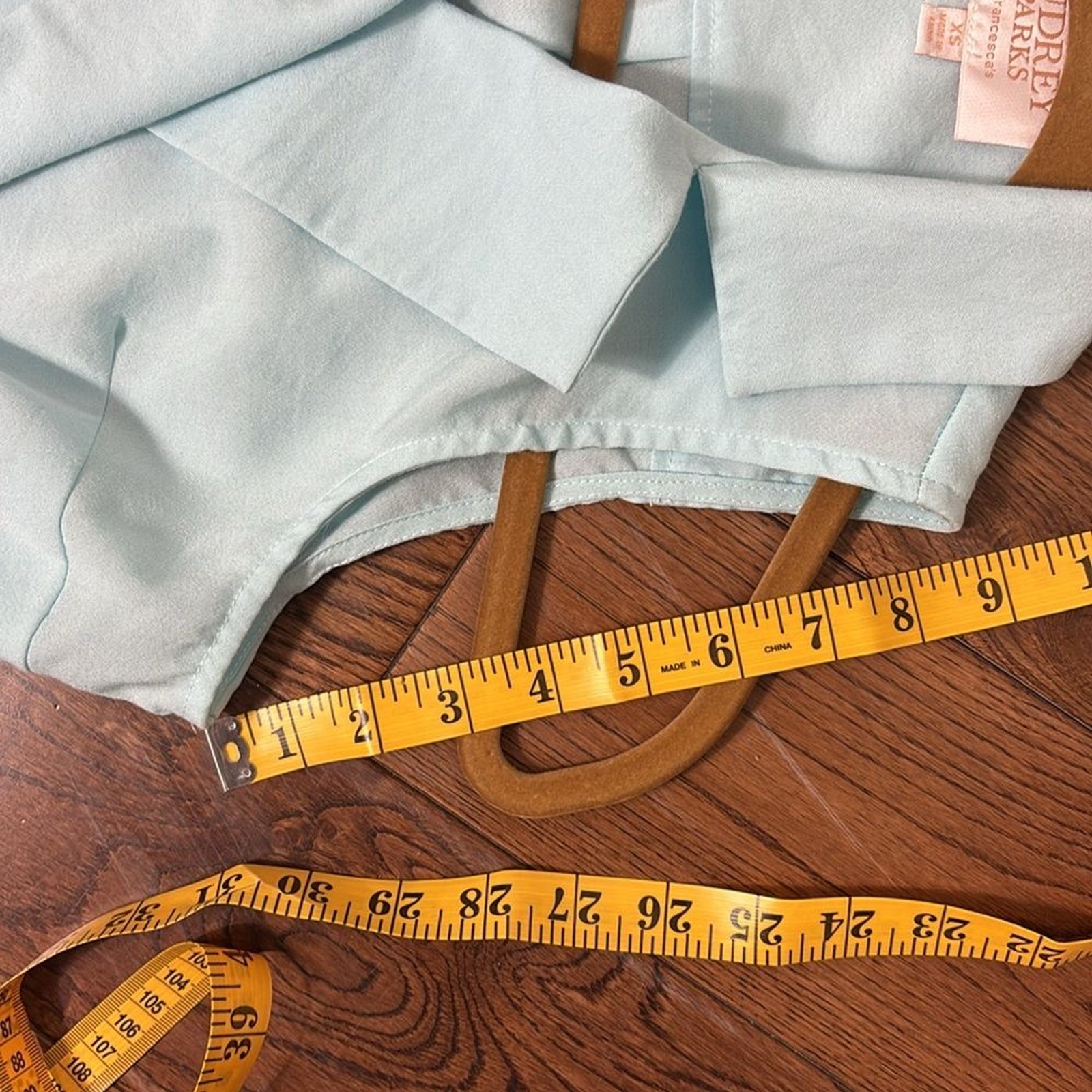 AUDREY PARKS Sleeveless Baby Blue Pant Jumpsuit Size XS