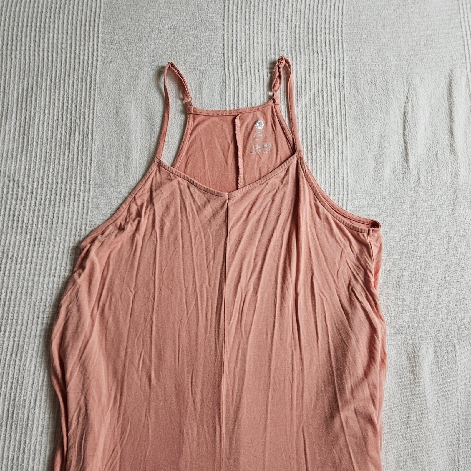 Kindred Bravely Maternity Jumpsuit Soft Stretch Peach Pink Wide Leg Small Petite
