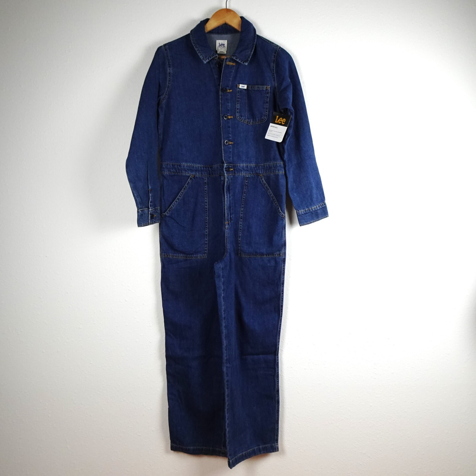 Lee Workwear Union Alls Jumpsuit Women’s Size S Coveralls Blue Denim One Piece
