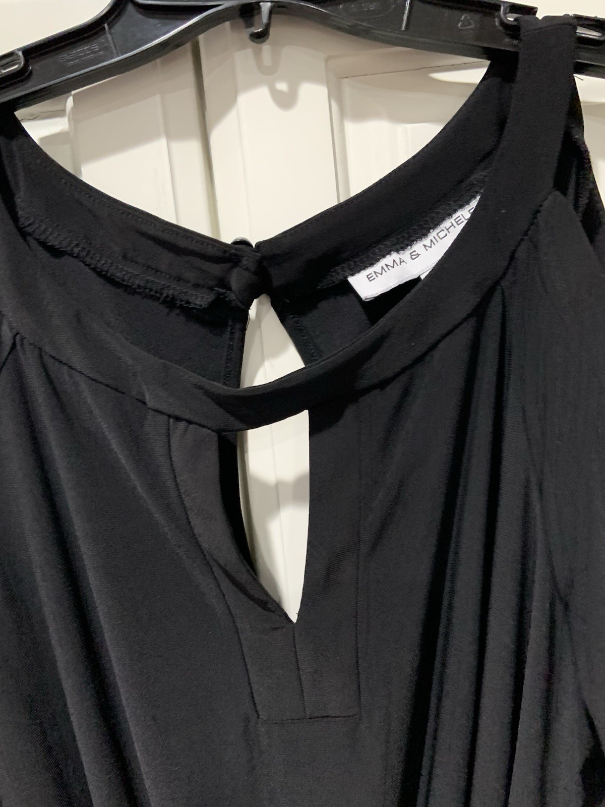 Emma & Michelle Cold Shoulder Black Jumpsuit/Romper Women’s L Black
