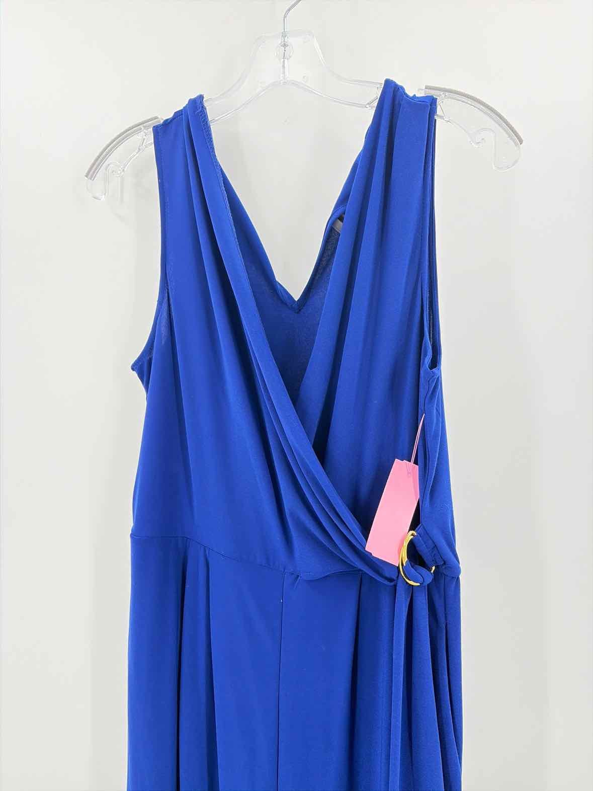 Pre-Owned Emma & Michelle Blue Size Medium Sleeveless Jumpsuit