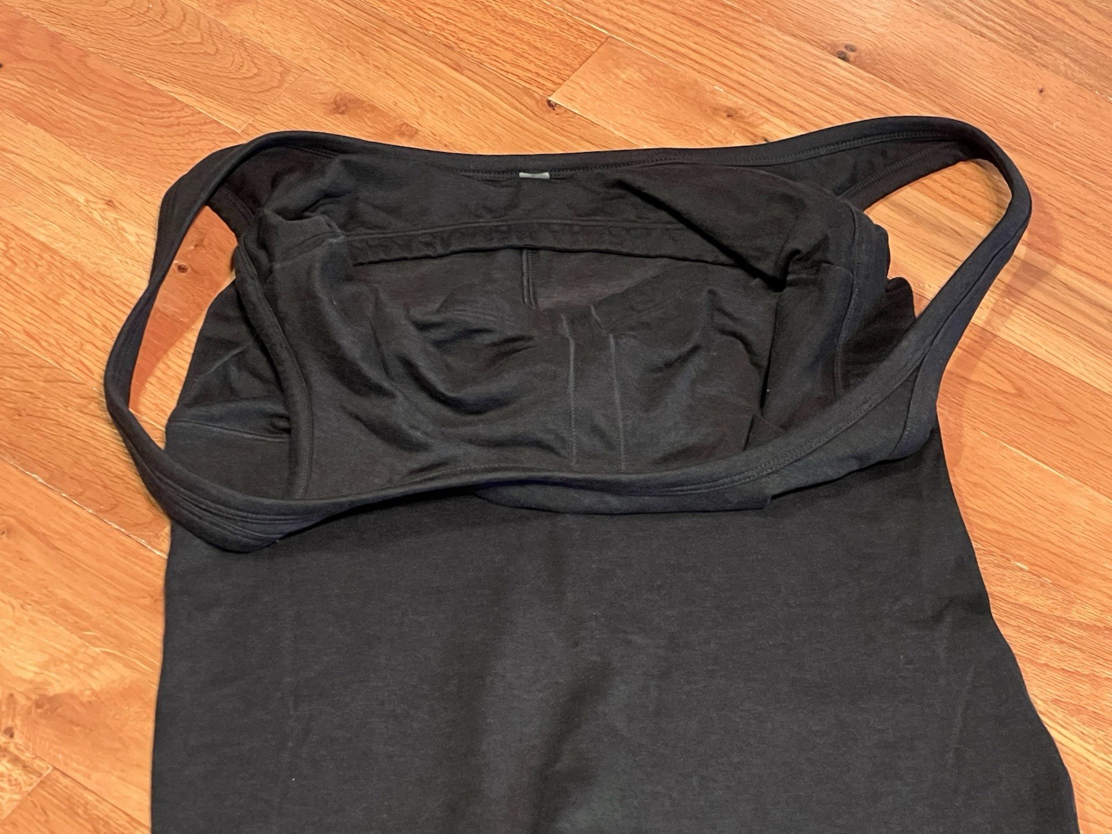 Vuori Halo Essential Jumpsuit Black Heather Sleeveless Round Neck Size Large