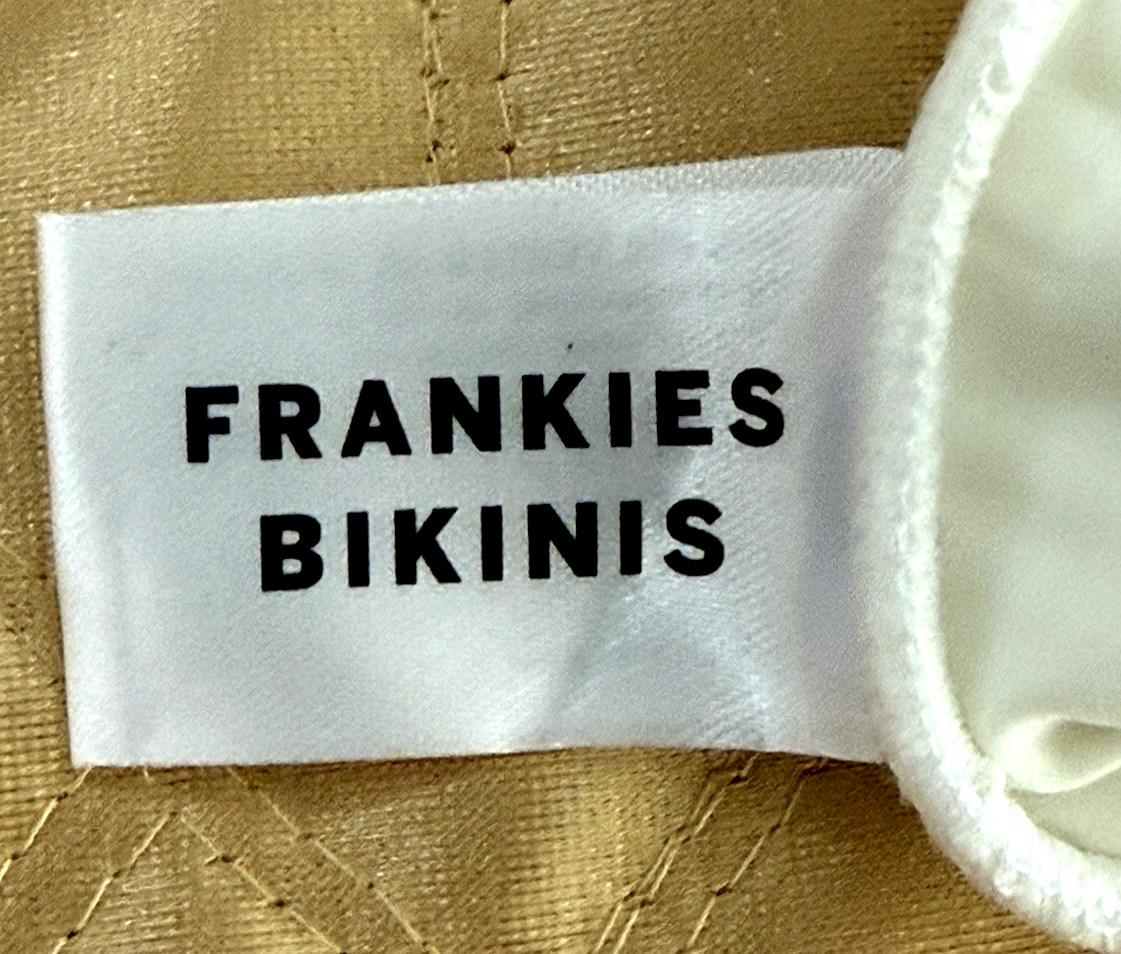 NWT Frankies Bikinis Meechie Terry Cutout Activewear Romper in Snow – size L