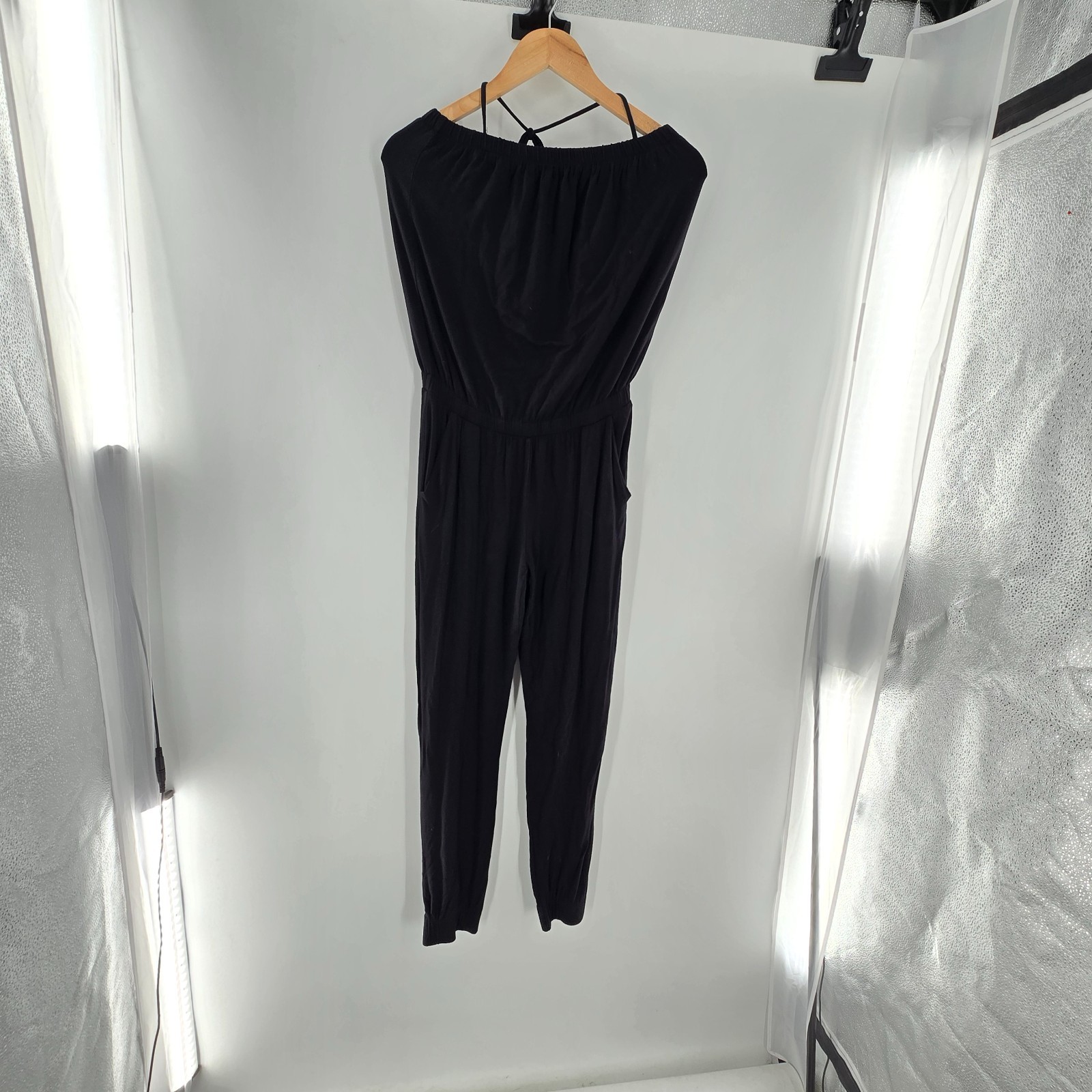 CAbi #848 Patio Romper Black Extra Small Jumpsuit